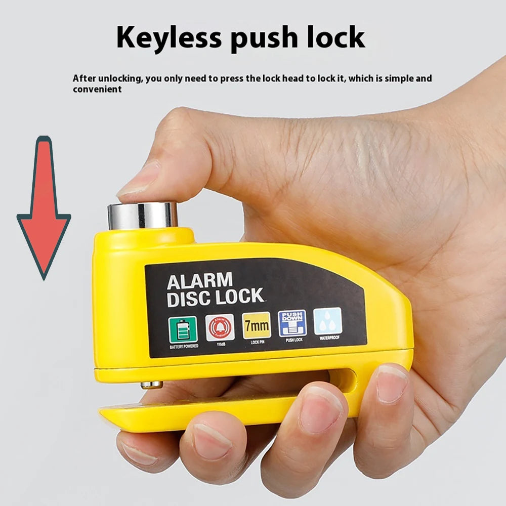 Electric Bicycle Alarm Disc Brake Iock