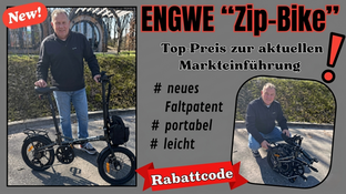 NEW 2026 ENGWE ZIP BIKE – Top Features in a “Suitcase-Size” Design! Ideal for City, Camping, Boat, etc.
